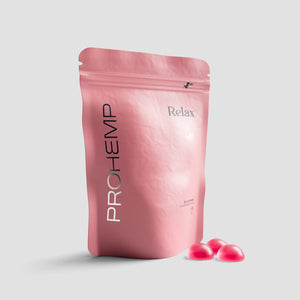 Prohemp Relax gummies voor vitaliteit en rust, aardbeien smaak