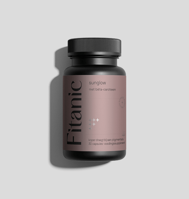 Fitanic Sunglow capsules met bèta-caroteen, voedingssupplement voor pigmentatie en vitaliteit