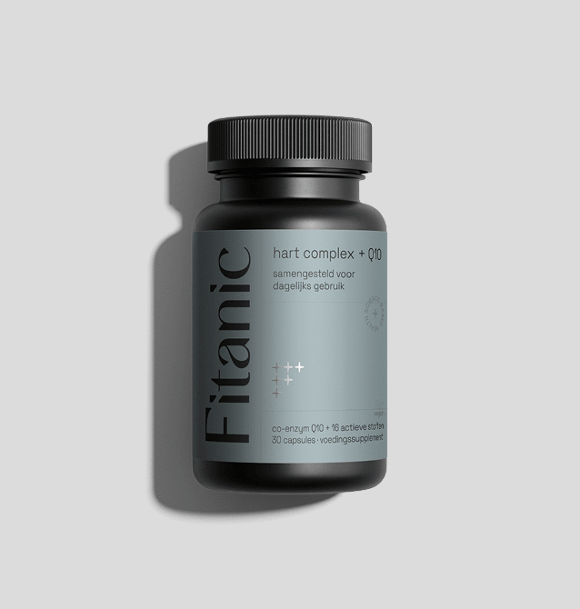 Fitanic hart complex + Q10 supplement met co-enzym Q10 voor dagelijks gebruik en vitaliteit