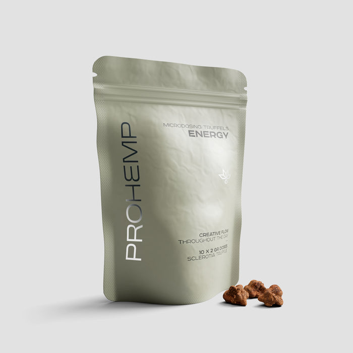 Prohemp Energy microdosing truffels voor creatieve flow en vitaliteit, Sclerotia truffel supplement